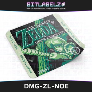 Legend of Zelda The - Link&#39;s Awakening » Custom Replacement Label » DMG-ZL-NOE