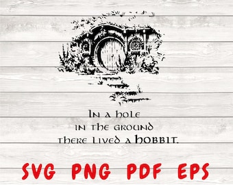 Seigneur des anneaux Svg, Hobbit maison Svg, portes du Hobbit, Frodon, Hobbit Svg, Terre du Milieu Hobbit Svg, Shire svg, LOTR Svg, Hobbit, Svg