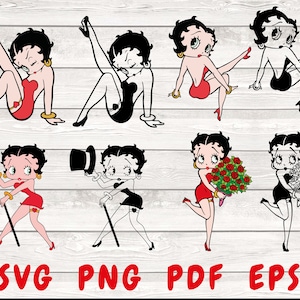Betty Boop Svg, Betty Boop Png, Betty Boop, Cartoon Svg, Betty Png, Betty Boop Disney, Betty Boop Silhouette, Betty Boop Birthday