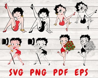 Betty Boop Svg, Betty Boop Png, Betty Boop, Cartoon Svg, Betty Png, Betty Boop Disney, Betty Boop Silhouette, Betty Boop Birthday