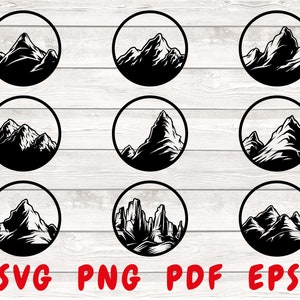 Mountain Svg, Adventure Svg, Mountain Silhouette,Svg For Silhouette, Mountain Vector, Mountains Svg, Mountain Cut Files, Mountain SVG File