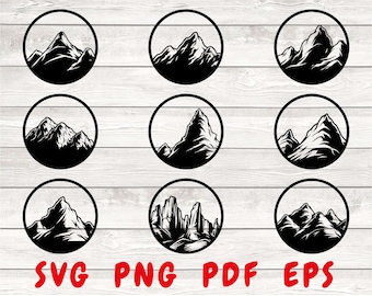 Mountain Svg, Adventure Svg, Mountain Silhouette,Svg For Silhouette, Mountain Vector, Mountains Svg, Mountain Cut Files, Mountain SVG File