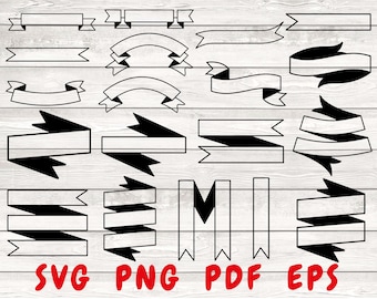 Rubans Svg, ruban bannière Svg, rubans bannière Svg Bundle, Clipart bannière, vecteur de bannière, bannières Svg, rubans Svg, vecteur de ruban