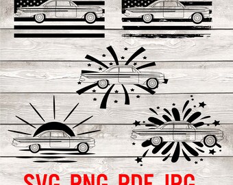 Voiture classique Svg, Bundle Svg voiture vintage, modèles de voitures anciennes, vieille voiture Svg, Muscle Car Svg, Bundle de conceptions de voitures rétro, clipart voiture vintage