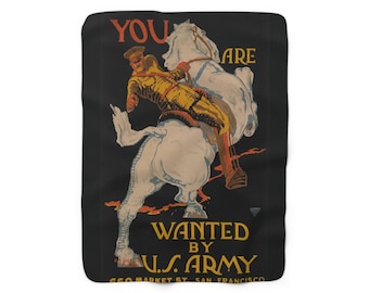 propaganda posters 60s Vintage World War 1 Propaganda Blanket