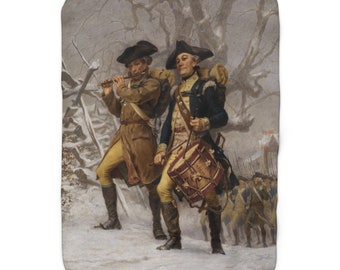 Revolutionary War Sherpa Blanket