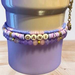 Bransoletka Glinda Wicked Stanley Tumbler Stack | Personalizowane akcesoria do kubków | Fioletowo-złote | Prezent | Gaszący |