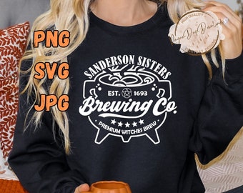 Sanderson Sisters Brewing Co. SVG PNG, Hocus Pocus Halloween Design