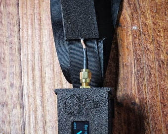 Ready-to-Mesh Meshtastic Node with Heltec V3, Modular black 3D Printed Case and Faraday cloth J-pole antenna