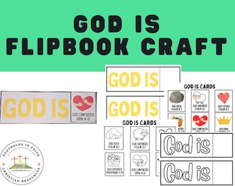 神はフリップブッククラフト：子どものための聖書アクティビティ