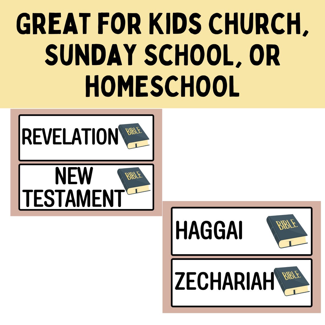 Printable Books of the Bible Flashcards | Old and New Testament | Ready ...