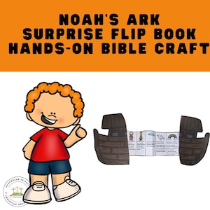 Noah&#39;s Ark Bible Craft: Printable Story Strip (Digital Download)