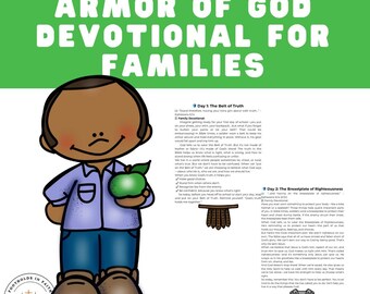 Armor of God Back to School Devotional: 5-Day Bible Challenge (Printable)