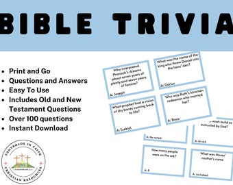 聖書クイズゲーム：子供と大人のための楽しいキリスト教クイズ（PDF）