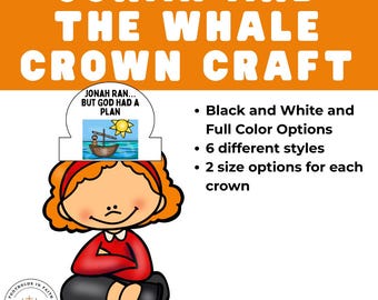 Jonah and the Whale Bible Crown Craft: Sunday School Activity