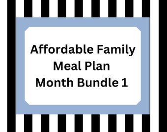Budget-Friendly Family Meal Plan: 4-Week Bundle