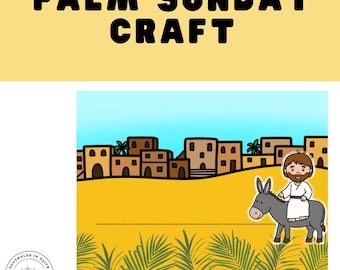 聖枝祭の工作：イエスがロバに乗るアクティビティ（印刷可能なPDF）