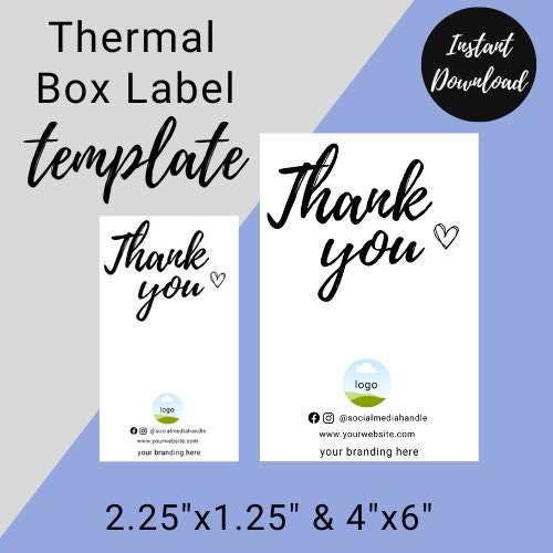 Editable Packaging Labels | Small Business | Mail Packaging Labels | Box Label | Order Packaging Stickers | Custom Branded | Canva Template