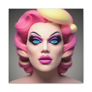 Classic Canvas Artwork | Wall Decor | Fabulous Drag Queen 3D |