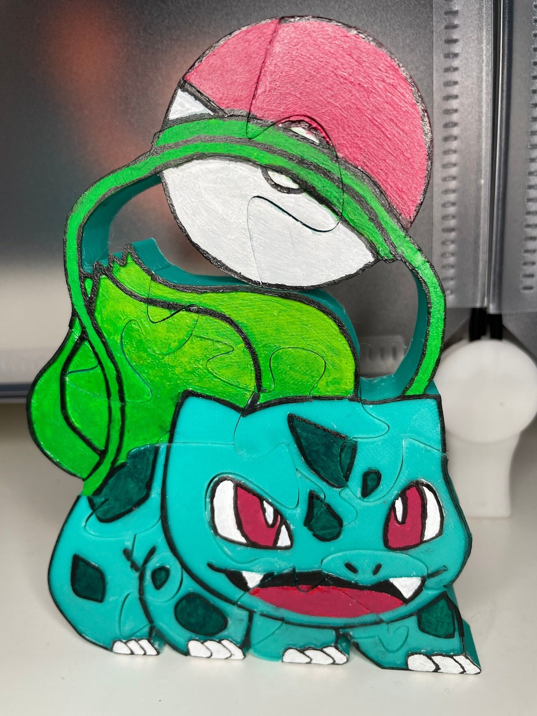Bulbasaur Standing Puzzle: 3d-printed & Hand-painted - Etsy Canada