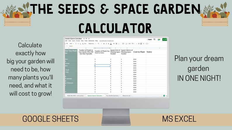 The Ultimate Garden Planner | Seeds and Space Garden Planner| Seed ...