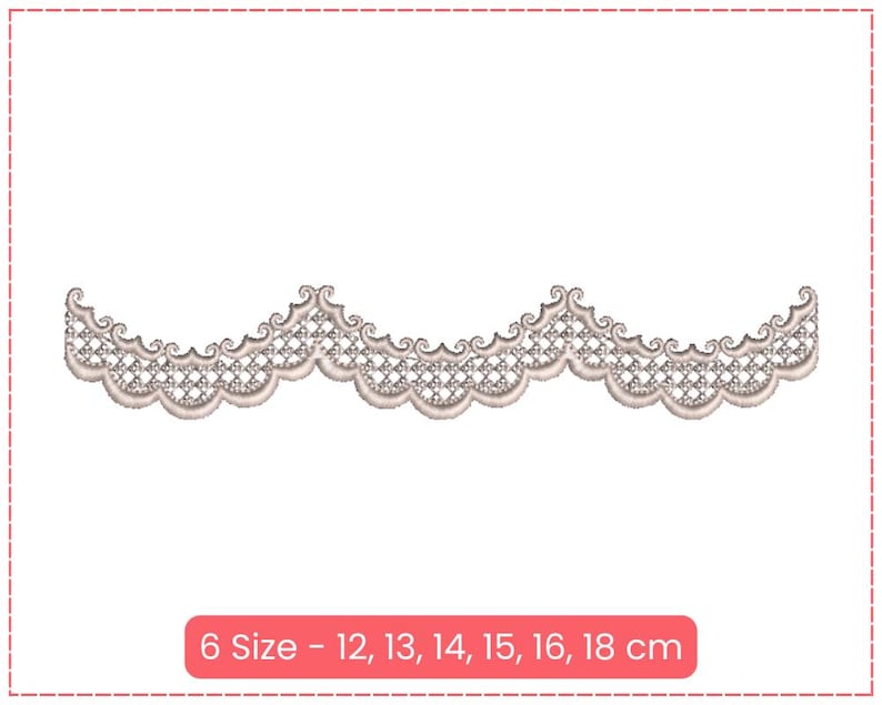 Lace Border Embroidery Design