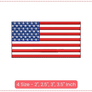 4th July, American Flag, USA Flag, Love America, Ideal Independence Day Machine Embroidery Designs, 4 Sizes, Instant Download