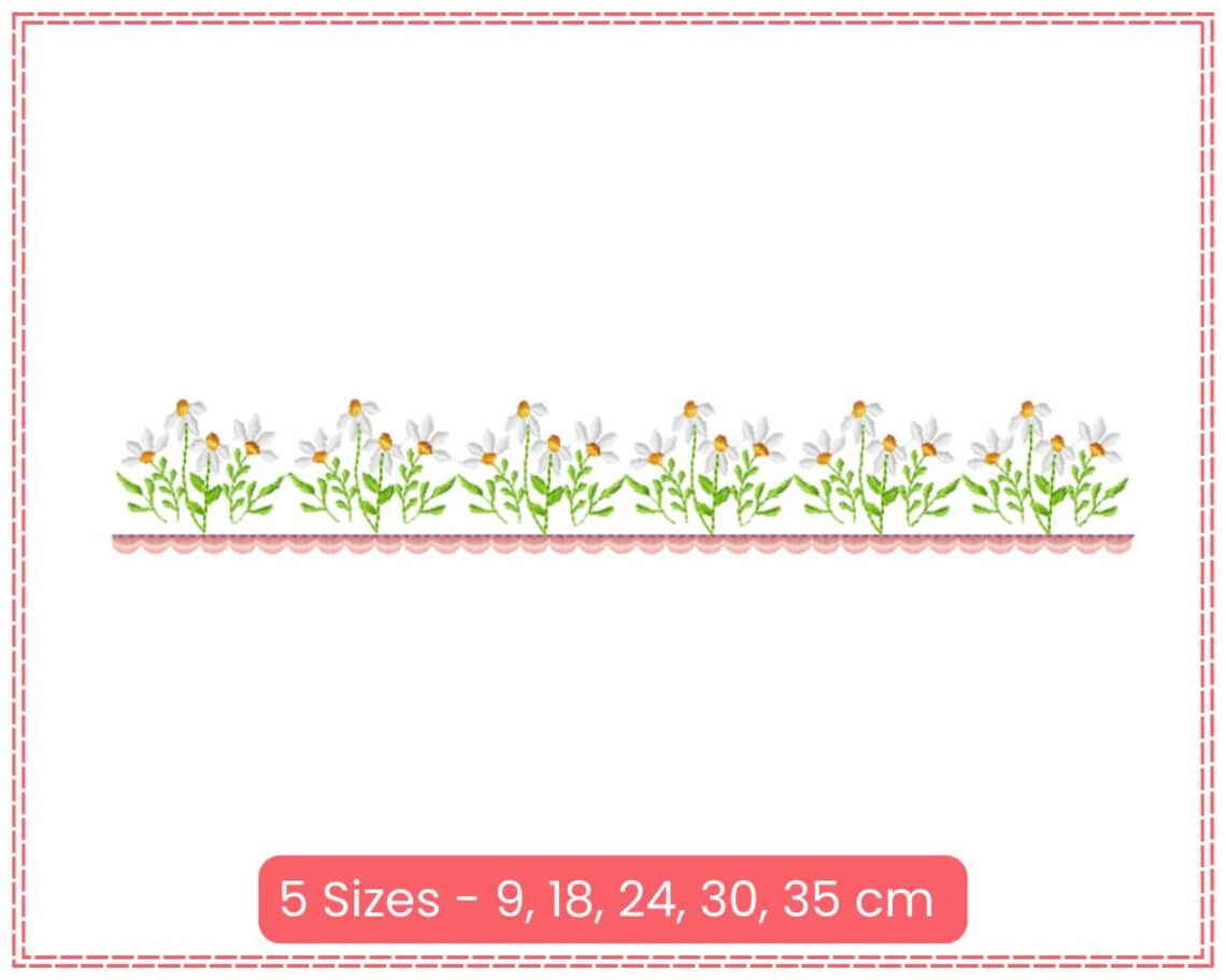 Beautiful Border Design Features Floral Motifs That Flow Gracefully ...
