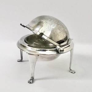 Vintage silver plated Caviar Dish / Butter Dish