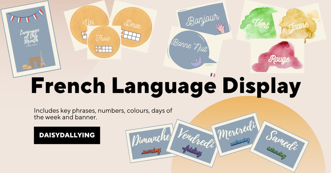 French Language of the Month - Classroom Display Pack - Etsy