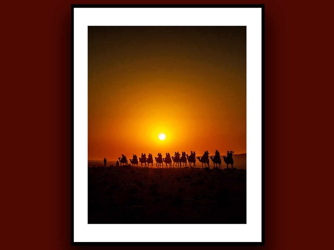 Sunset Camel Ride in the Judean Desert of Israel Wall Art Etsy
