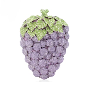 Grapes Crystal Clutch Purse image 1