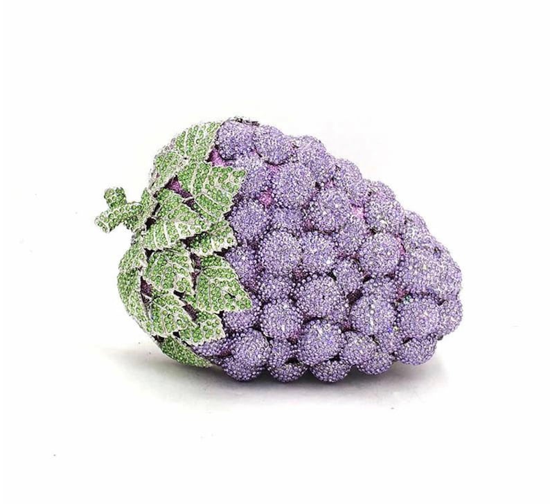 Grapes Crystal Clutch Purse image 2