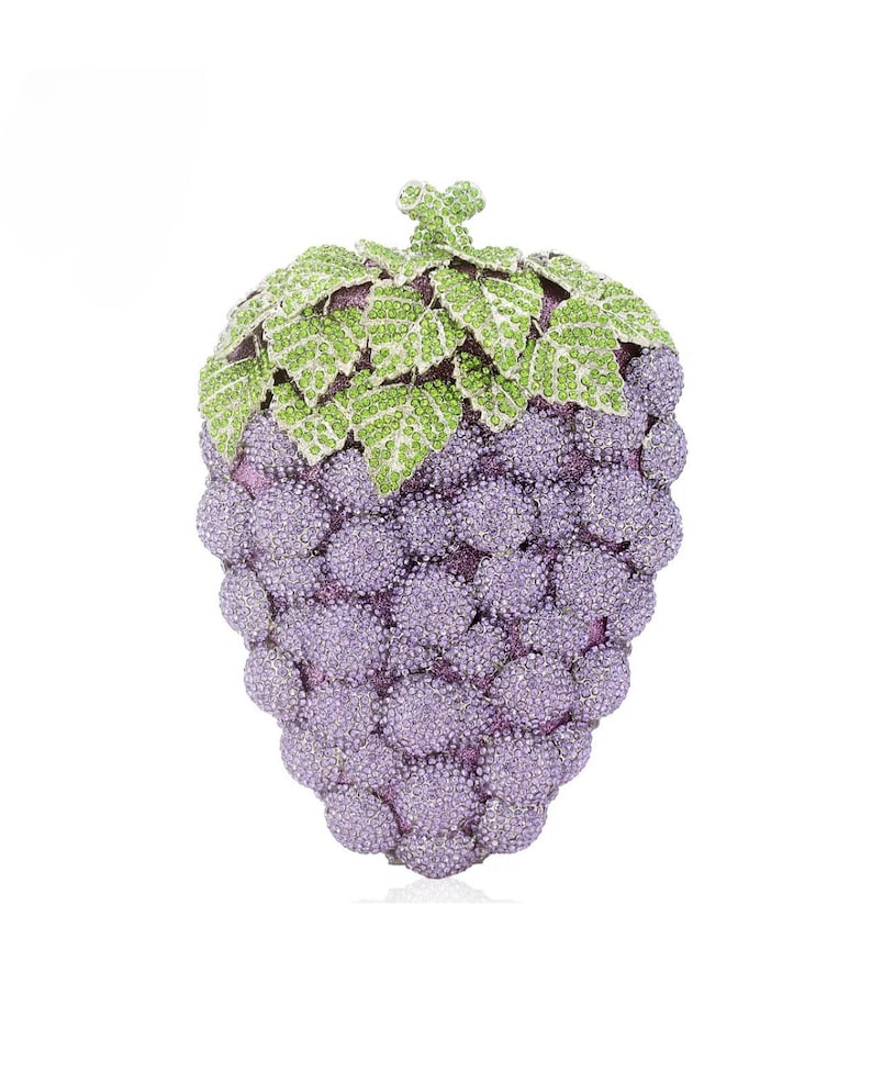 Grapes Crystal Clutch Purse image 1