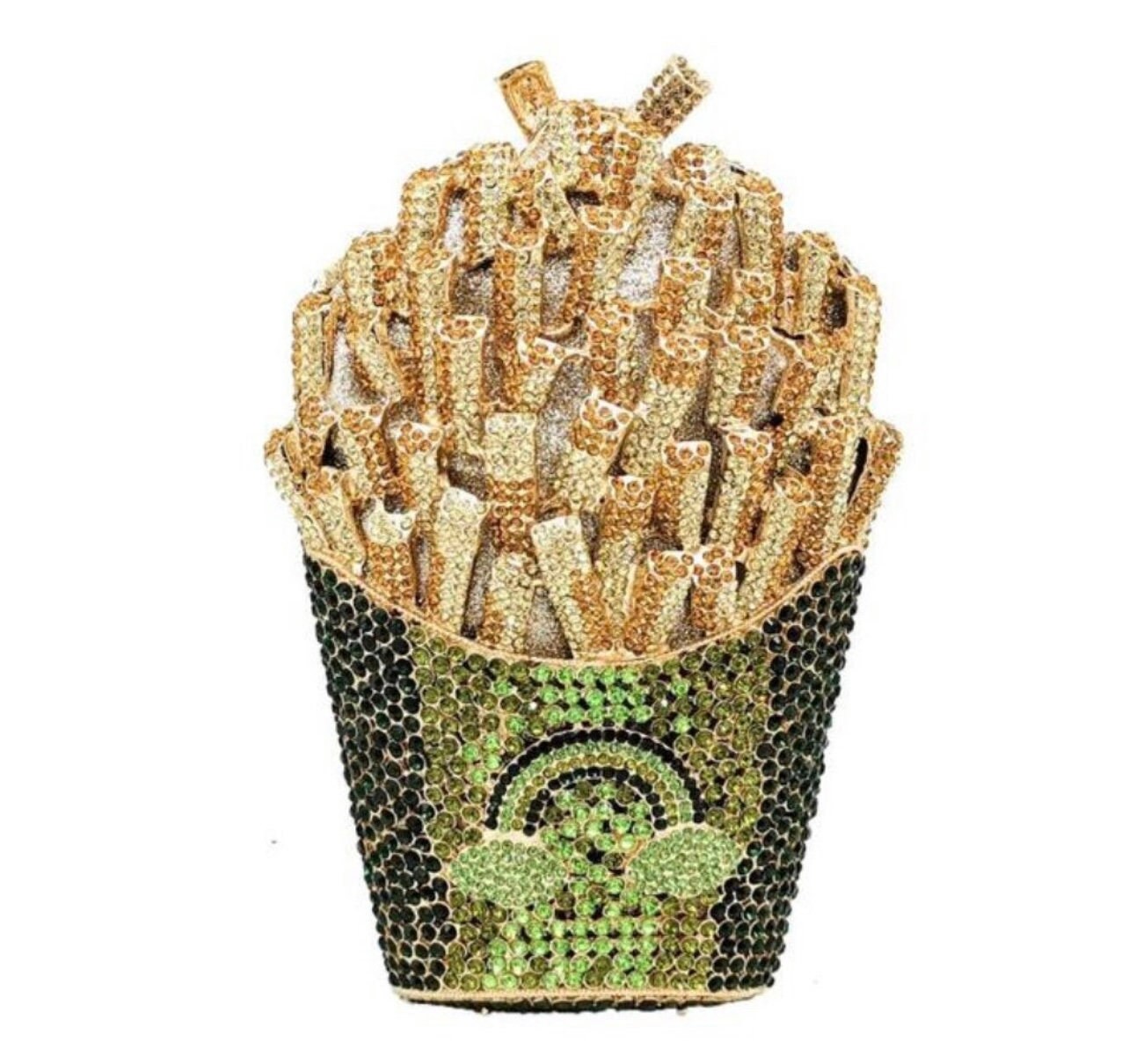 French Fry Crystal Clutch Purse Etsy