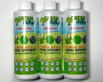 Green Valley 1 Day Detox Cleanse - Vegan Herbal Supplement - Etsy