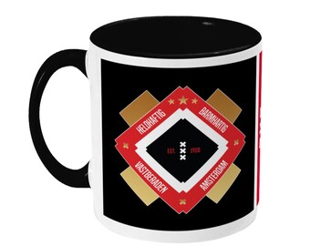 Ajax Mug - 020 Abstract - Coffee Mug - Amsterdam - 020 - Football - Cup - Coffee  Cup - Tea Mug - Black - Limited Edition - Etsy