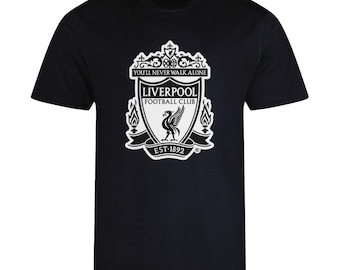 Liverpool Shirt - Logo - T-Shirt - Liverpool - UEFA - Champions League - Football - Articles - Black - Unisex - Regular Fit
