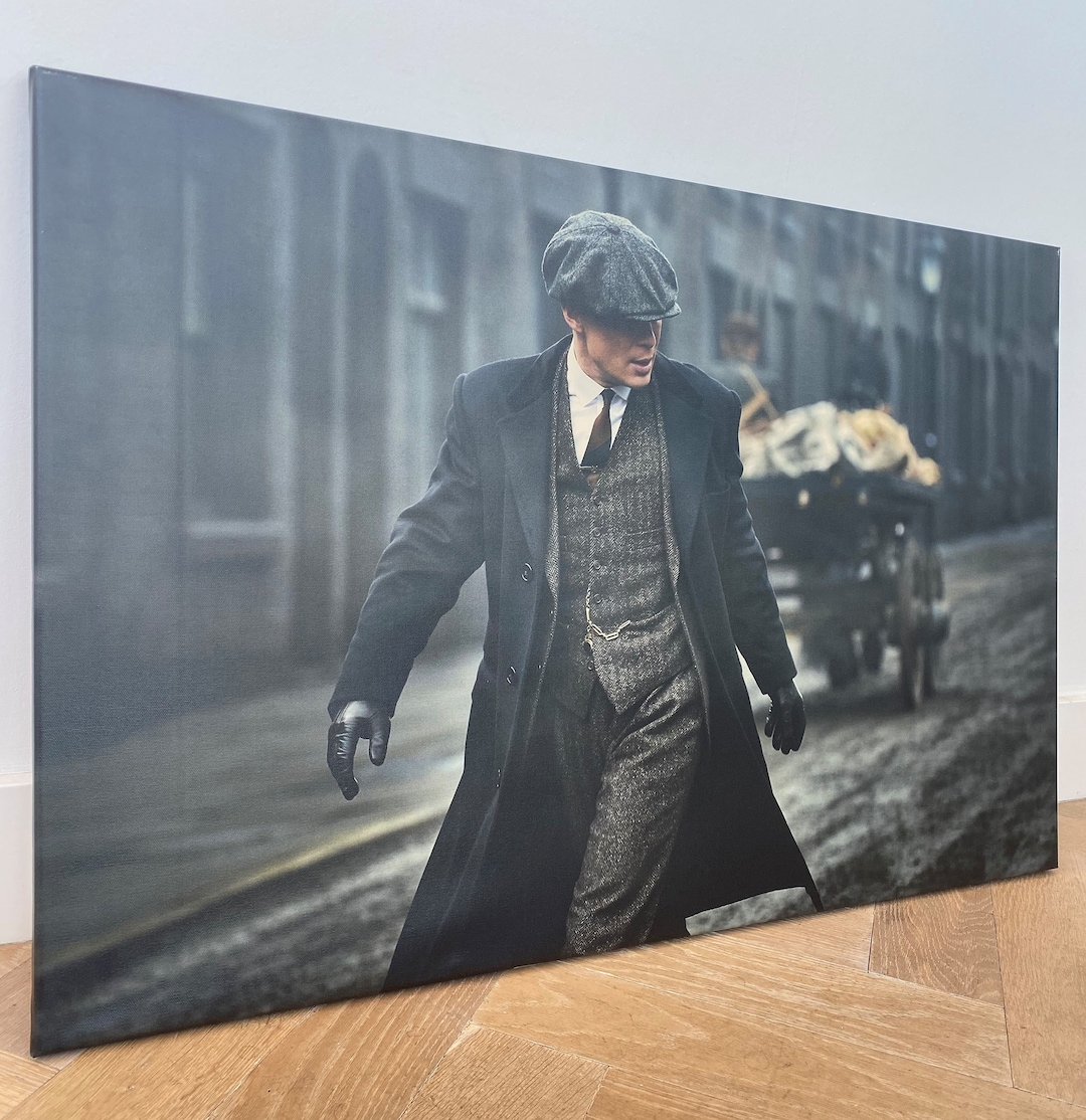 Peaky Blinders Painting Tommy Shelby Rush Canvas Print Wall Decoration ...