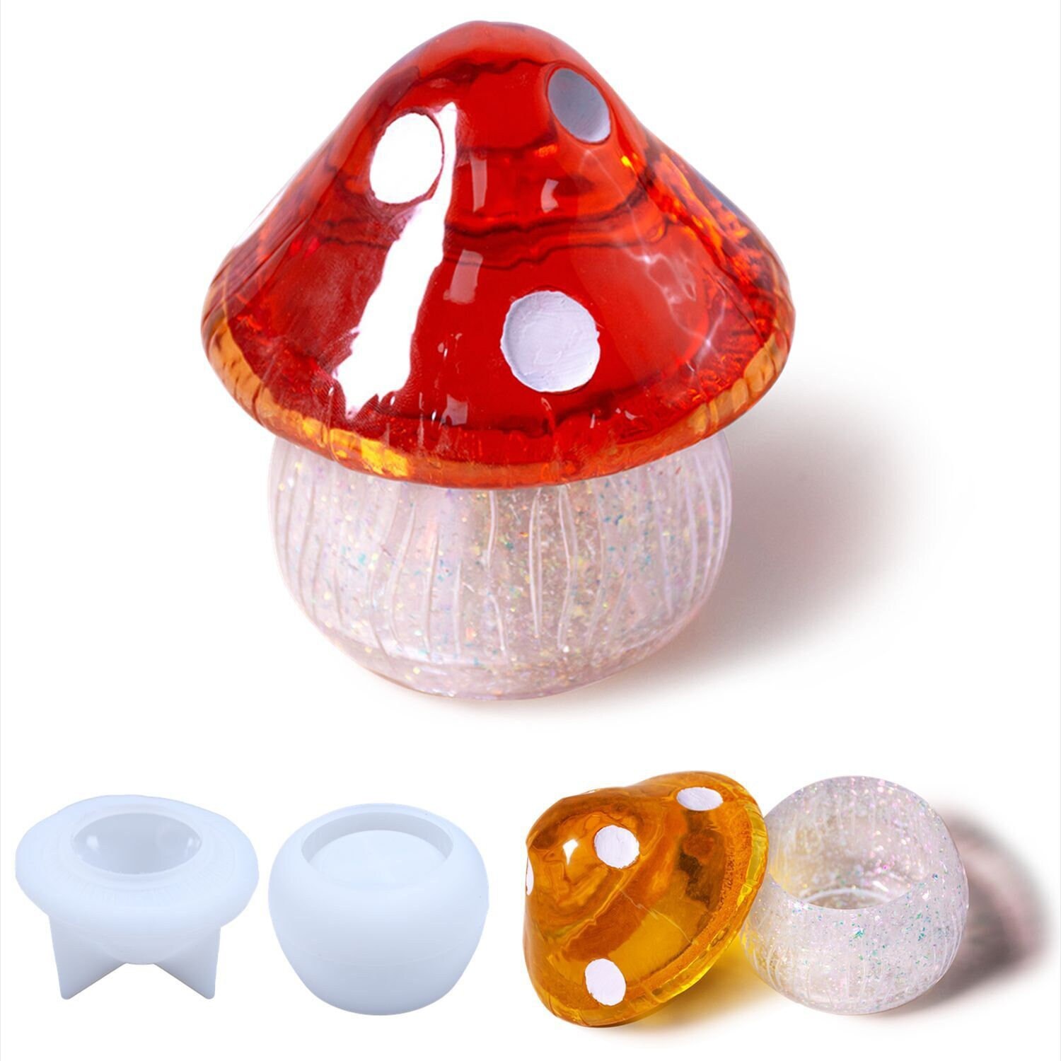 Mushroom Jewelry DIY Storage Box Silicone Resin Mold – Lrisy