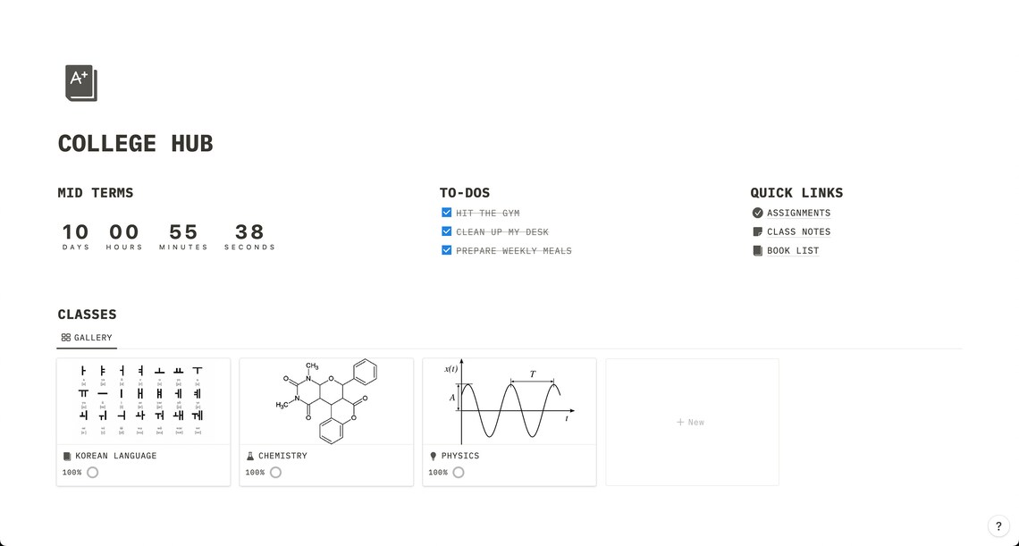 Notion Template Etsy