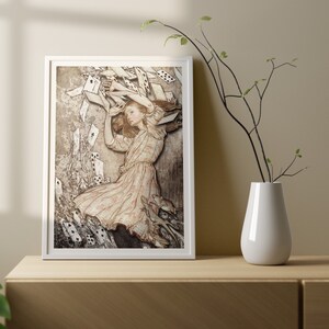 Alice nel paese delle meraviglie Carta da gioco Wall Art, stampa espositiva