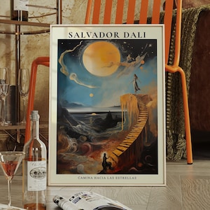 Salvador Dali Walk to the Stars Poster Salvadore Dali, Salvador Dali Poster, Digital Download, Dali Print