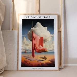Salvador Dali Print, Exhibition Poster, Surreal Art Print, Digital Download