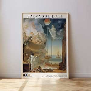Dali Print, Salvador Dali, Large Wall Art, Surreal Painting, Instant Download, Famous Artist Prints