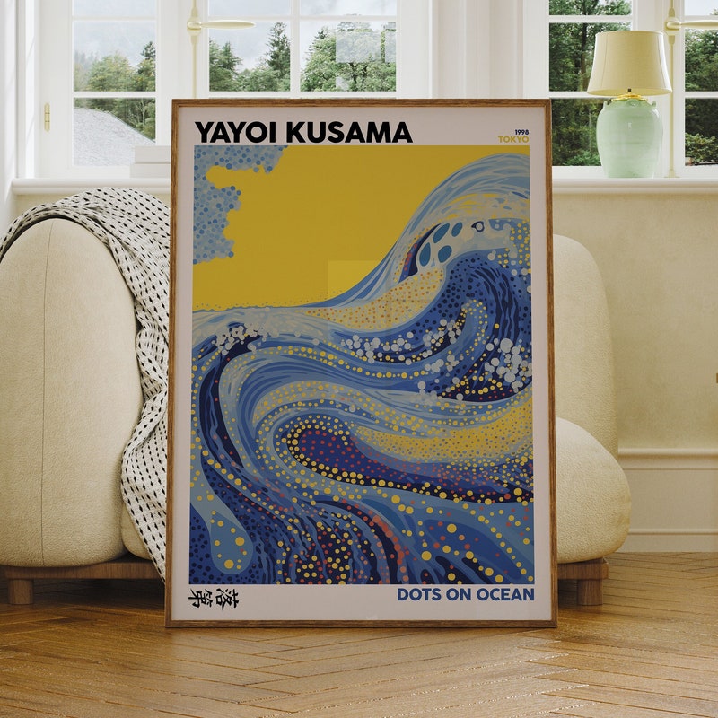 Yayoi Kusama Dot Wave - Etsy