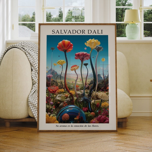 Salvador Dali, Salvador Dali Print, Flower Market, Surreal Painting, Famous Artist Prints, Dali Art Print, Digital Prints