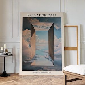 Arte mural de Salvador Dalí, descarga digital, arte surrealista, pintura de Dalí, póster de Salvador Dalí, arte mural para dormitorio, impresiones de 20 x 28