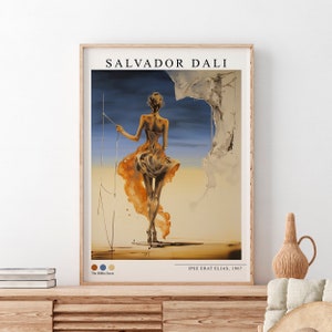 Salvador Dali, Ipse Erat Elias Painting, Dali Print, Famous Artist Prints, Digital Prints