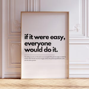 Affirmation Poster, Positive Uplifting Quote, Inspirational Art, Home Office Wall Art, Printable Wall Art, Motivational Art Print